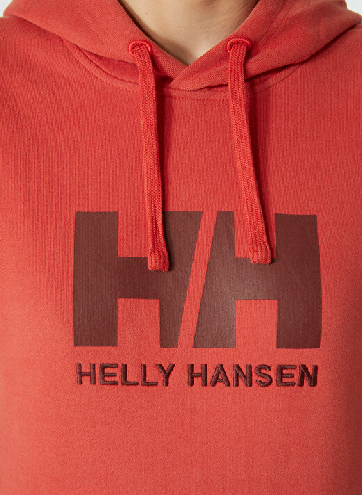 Helly Hansen Kırmızı Kadın Kapüşonlu Sweatshirt HHA.33978_HELLY HANSEN  W LOGO HOOD 3