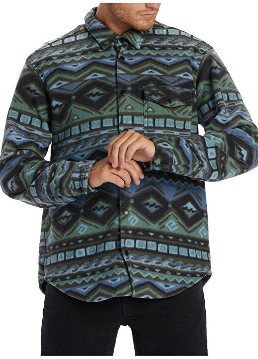 Billabong Siyah Erkek Gömlek ABYFT00101 Furnace Flannel 1