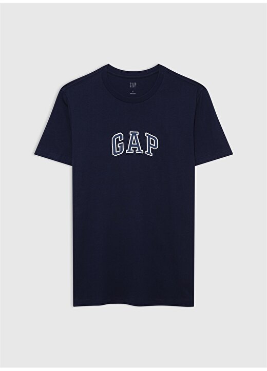 Gap Bisiklet Yaka Nakışlı Lacivert Erkek T-Shirt 570044 2