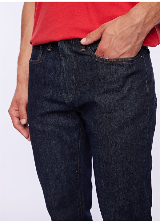 Gap Normal Bel Slim Paça Slim Fit Koyu İndigo Erkek Denim Pantolon 709142 3