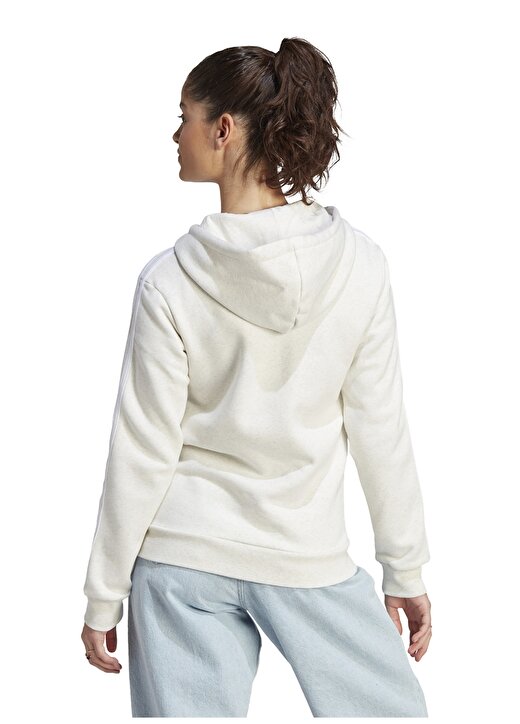 Adidas Beyaz Kadın Kapüşonlu Zip Ceket IM0239-W 3S FL FZ HD 2