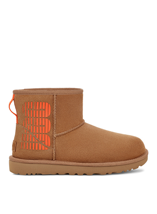 Ugg Süet Taba Kadın Bot MINI UGG SIDE LOGO1144057 1