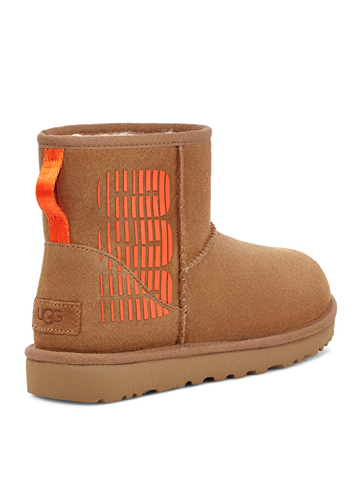 Ugg Süet Taba Kadın Bot MINI UGG SIDE LOGO1144057 4