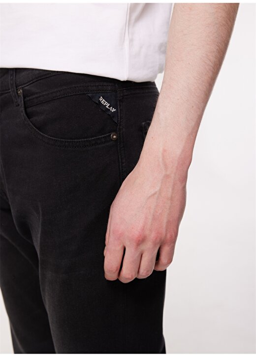 Replay Normal Bel Slim Tapered Erkek Denim Pantolon M1021 098 BLACK 3