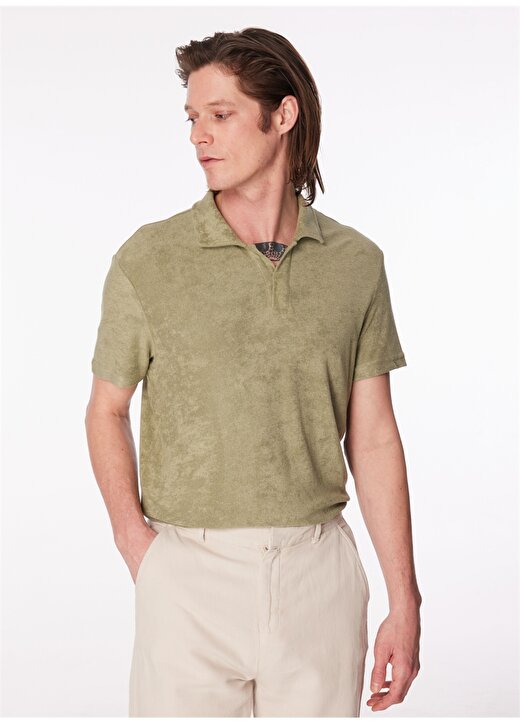 Fabrika Yeşil Erkek Basic Polo T-Shirt F4SM-TST 0981 3