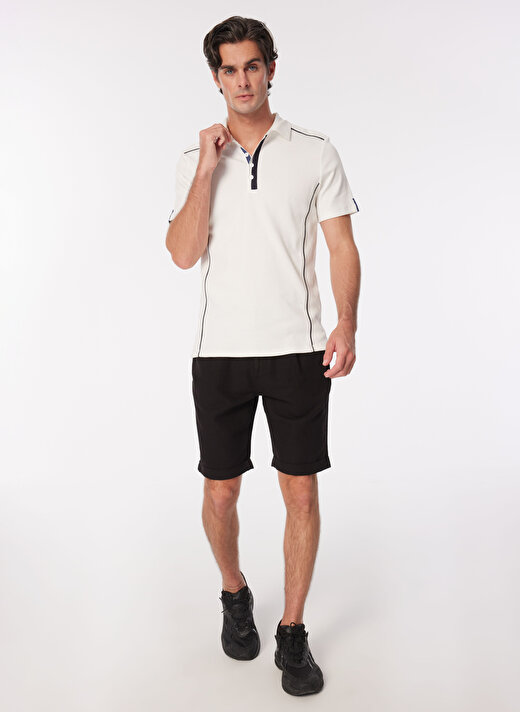 Fabrika Beyaz Erkek Basic Polo T-Shirt F4SM-TST 0750   3