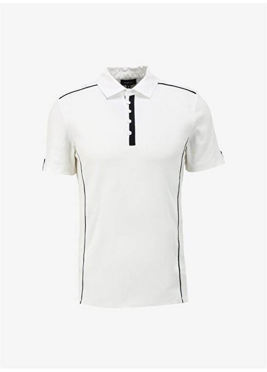 Fabrika Beyaz Erkek Basic Polo T-Shirt F4SM-TST 0750 1
