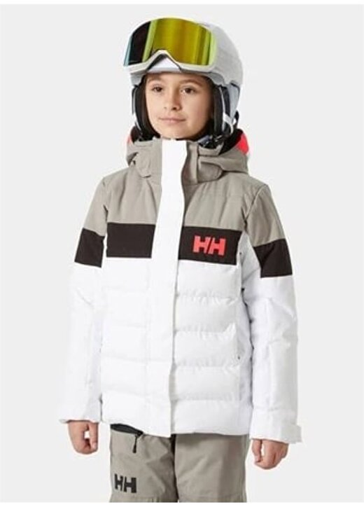 Helly Hansen Beyaz Erkek Çocuk Kayak Montu HHA.41681 JR DIAMOND 1