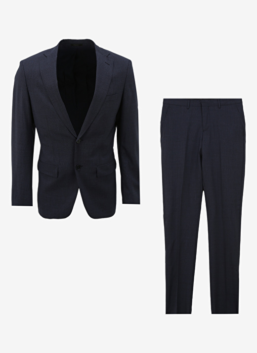 Network Normal Bel Slim Fit Lacivert Erkek Takım Elbise 1089624 1