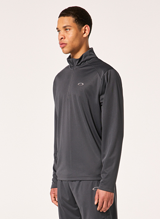 Oakley Gri Erkek Fermuarlı Polar Sweatshırt FOA404792 FOUNDATIONAL 1/4 ZIP   3