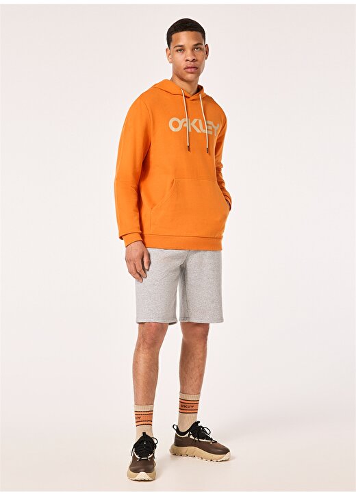 Oakley Turuncu Erkek Kapüşonlu Baskılı Sweatshirt FOA402599 B1B PO HOODIE 2.0 4