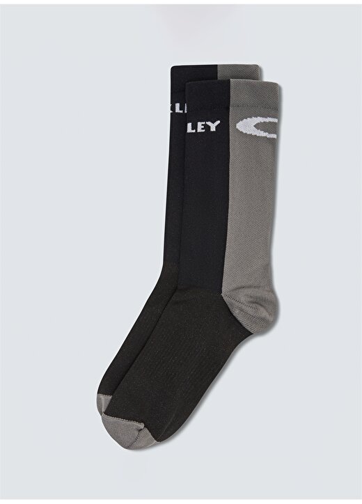 Oakley Siyah - Gri Unisex Çorap FOS901235 ICON Road Short Socks 1