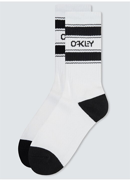 Oakley Erkek Beyaz Çorap FOS900353 B1B ICON SOCKS (3 PCS) 1