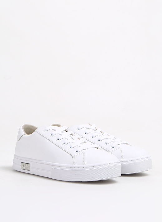 Armani Exchange Beyaz Kadın Deri Sneaker XDX027XCC14A222  2