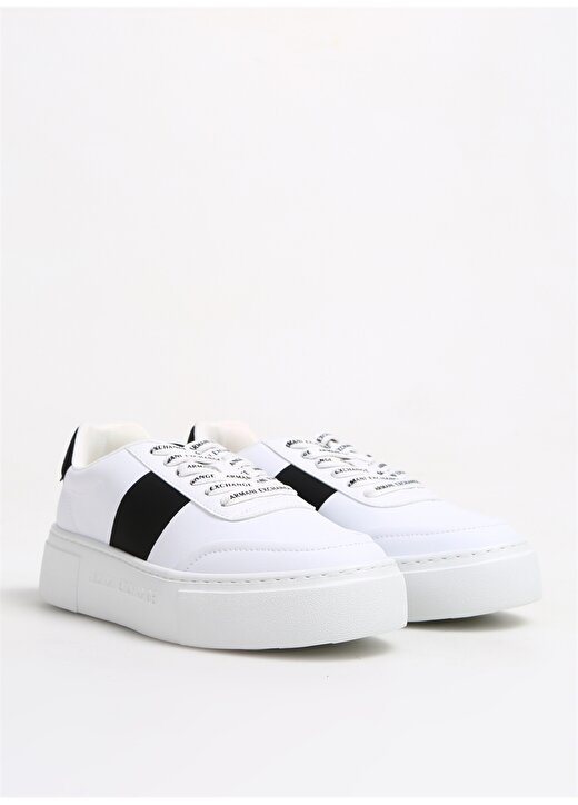 Armani Exchange Beyaz - Siyah Kadın Sneaker XDX134XV726K488 2