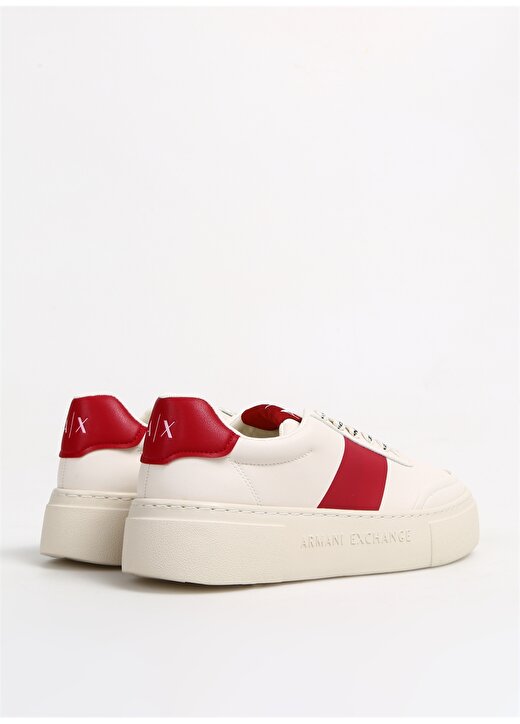 Armani Exchange Beyaz - Kırmızı Kadın Sneaker XDX134XV726K617 3