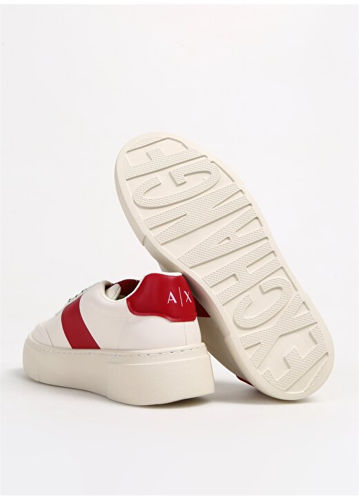 Armani Exchange Beyaz - Kırmızı Kadın Sneaker XDX134XV726K617 4