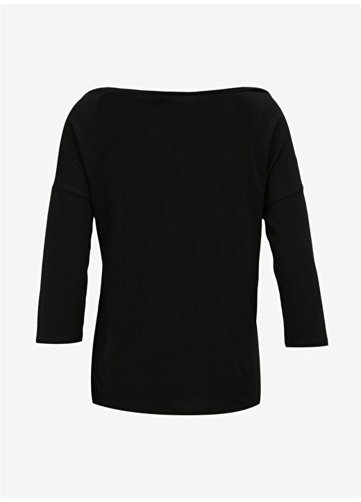 Sisley Kayık Yaka Siyah Kadın T-Shirt 3QU4L12EE 2