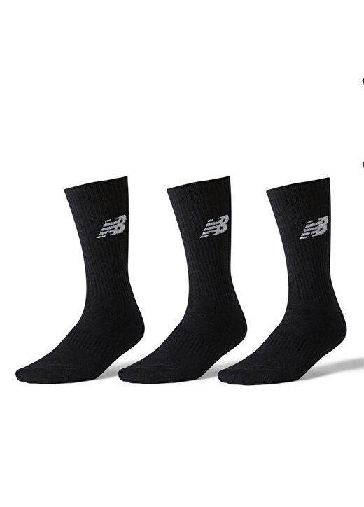 New Balance Siyah Unisex 3Lü Çorap ANS3204-BK-NB Lifestyle Socks 1