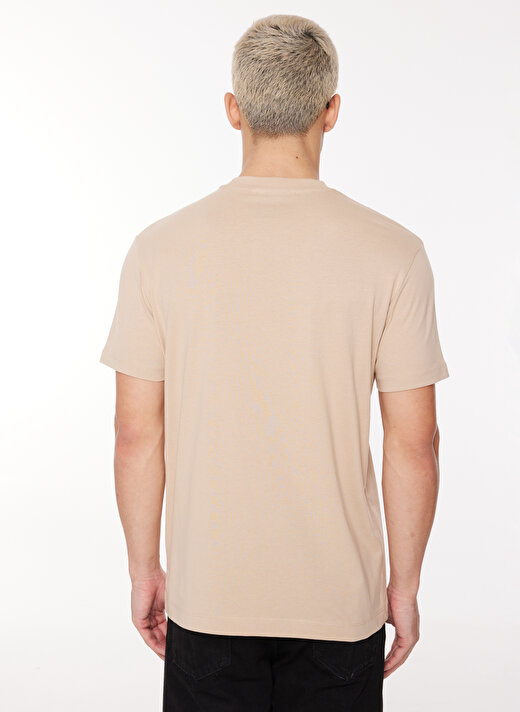 John Richmond Bisiklet Yaka Bej Erkek T-Shirt UMA23140TS 4