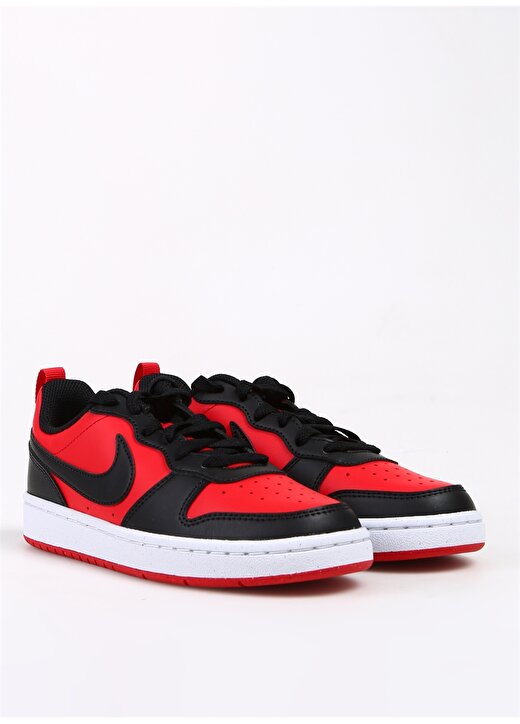Nike Siyah - Kırmızı Erkek Çocuk Yürüyüş Ayakkabısı DV5456-600 COURT BOROUGH LOW GS 2