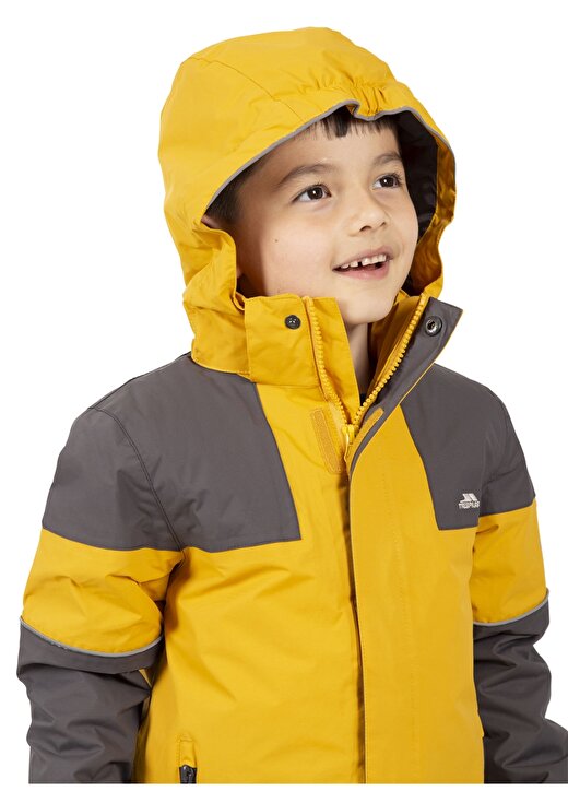 Trespass Sarı Erkek Çocuk Mont UNLOCK - MALE RAIN JKT TP50 4