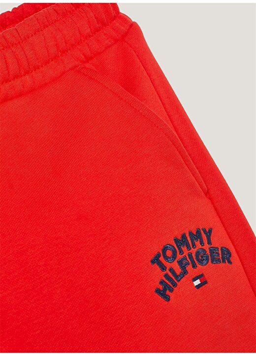 Tommy Hilfiger Lastikli Paça Kırmızı Kız Çocuk Eşofman Altı KG0KG07806SNE 3