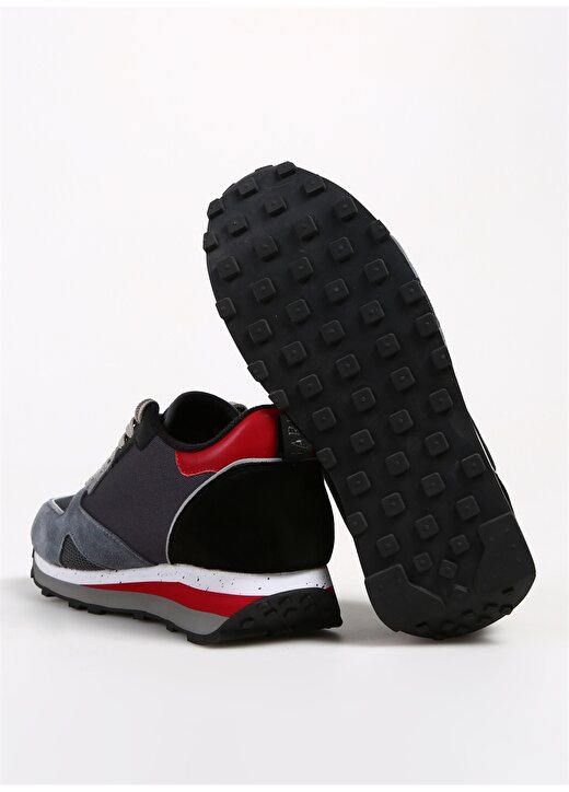 Alberto Guardiani Gri - Kırmızı Erkek Süet Sneaker WEN 0400 4