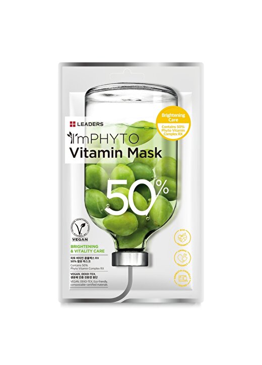 Leaders Imphyto Vitamin İçerikli Aydınlatıcı Vegan Maske 1