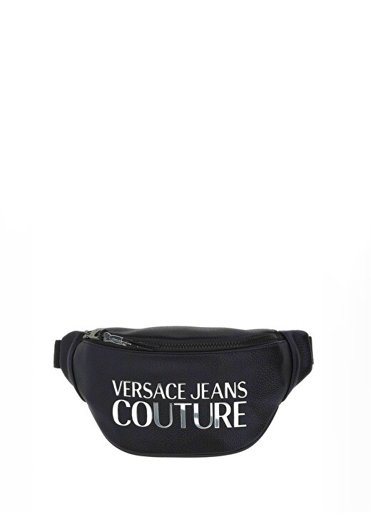 Versace Jeans Couture Siyah - Gümüş Erkek 29X15x7 Cm Bel Çantası 75YA4B71 1