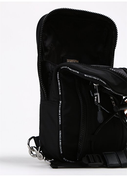 Versace Jeans Couture Siyah Erkek 17X28x6 Cm Sırt Çantası 75YA4B55 4
