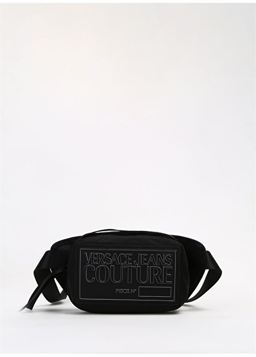 Versace Jeans Couture Siyah Erkek 27,5X14x4,5 Cm Bel Çantası 75YA4B61 1