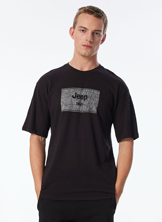Jeep Siyah Erkek T-Shirt C4SM-TST4647 4