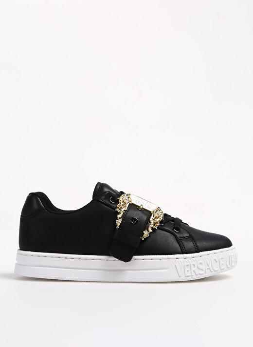 Versace Jeans Couture Siyah Kadın Deri Sneaker 75VA3SK9ZP311899  1