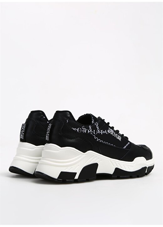 Versace Jeans Couture Siyah Kadın Deri Sneaker 75VA3SP3ZP310L01 3