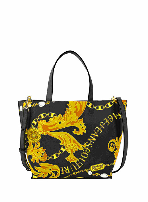 Versace Jeans Couture Sarı - Siyah Kadın 21x20,5x9 El Çantası 75VA4BZ2ZS807G89 1