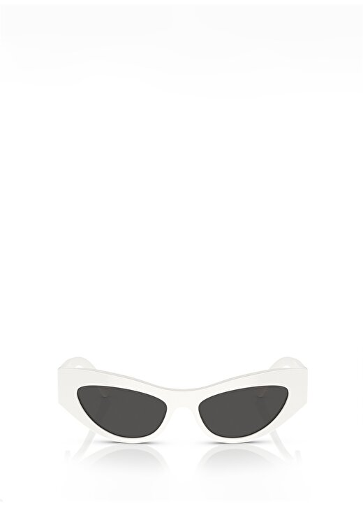 Dolce&Gabbana DG4450 Çekik Beyaz Kadın Güneş Gözlüğü 1