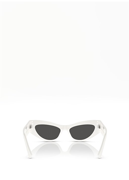 Dolce&Gabbana DG4450 Çekik Beyaz Kadın Güneş Gözlüğü 4