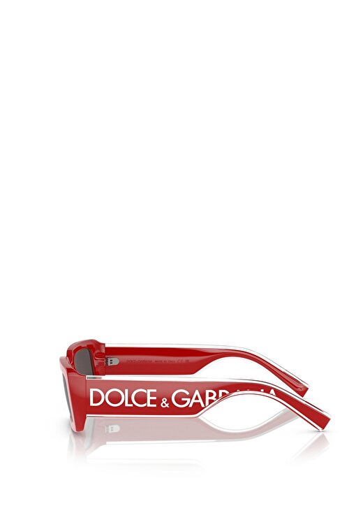 Dolce&Gabbana DG6187 Dikdörtgen Kırmızı Kadın Güneş Gözlüğü 3