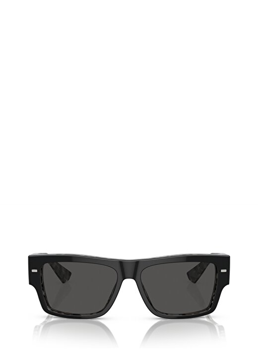Dolce&Gabbana DG4451 Dikdörtgen Siyah Erkek Güneş Gözlüğü 1