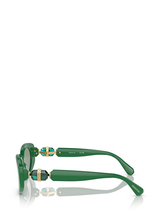 Swarovski SK6002 Oval Yeşil Kadın Güneş Gözlüğü 3