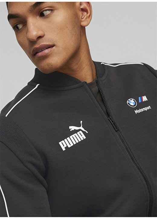 Puma 53811701 BMW MMS MT7 Track Jacket Siyah Erkek Dik Yaka Regular Fit Zip Ceket 2