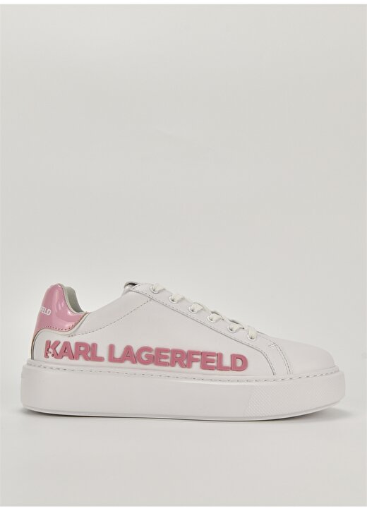 KARL LAGERFELD Beyaz Kadın Deri Sneaker KL6221001P 1