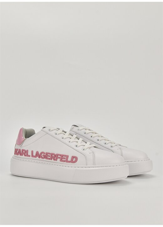KARL LAGERFELD Beyaz Kadın Deri Sneaker KL6221001P 2