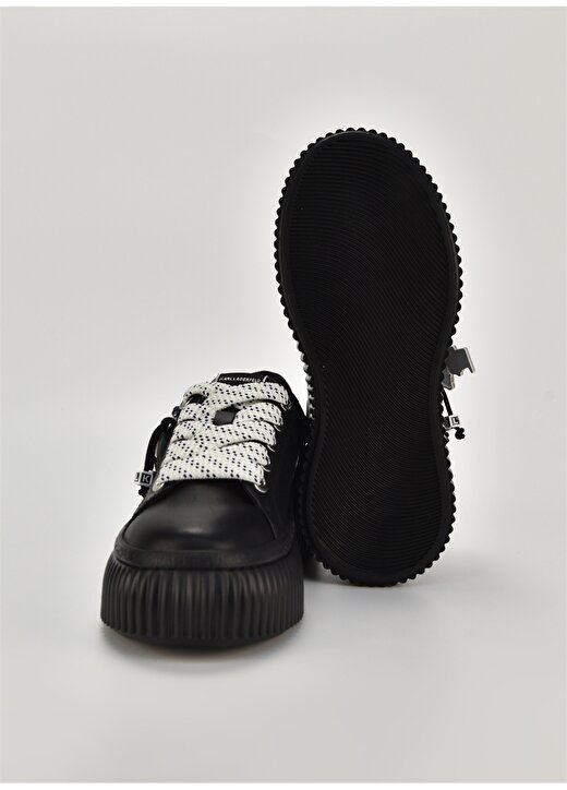 KARL LAGERFELD Siyah Kadın Deri Sneaker KL42376N000 4