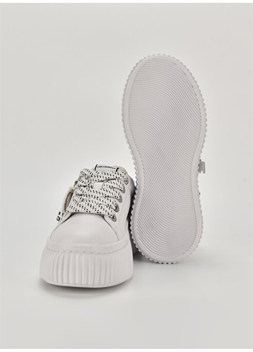 KARL LAGERFELD Beyaz Kadın Deri Sneaker KL42376N011 4
