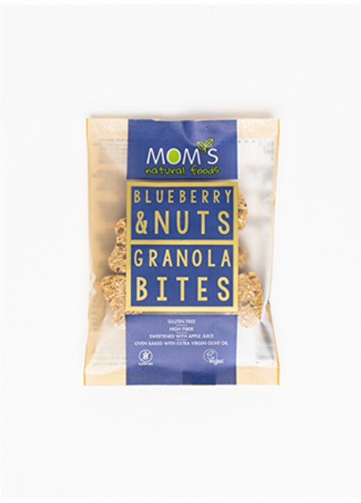 Moms Natural Foods Glutensiz Yaban Mersini & Yemiş Granola Bites 1