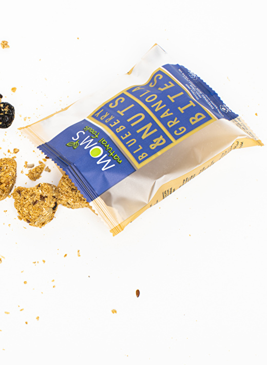 Moms Natural Foods Glutensiz Yaban Mersini & Yemiş Granola Bites 2