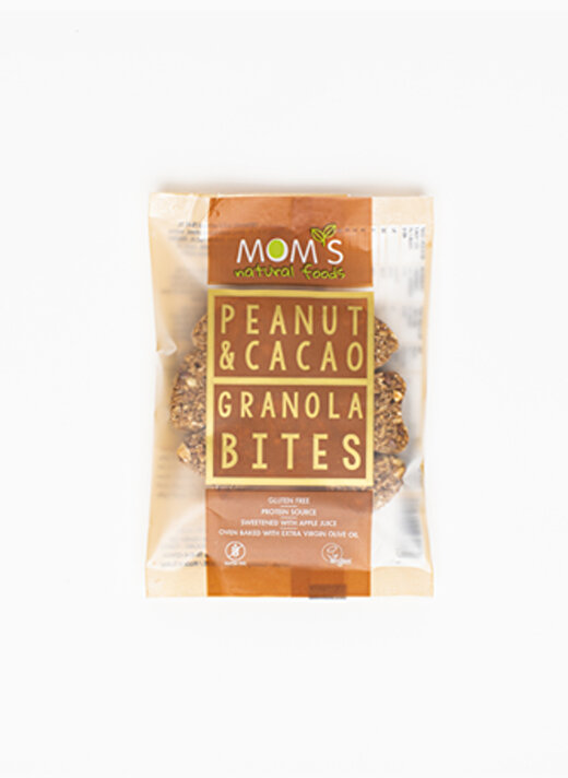 Moms Natural Foods Glutensiz Yer Fıstığı & Kakao Granola Bites 1