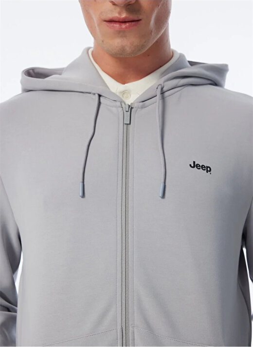 Jeep Siyah Erkek Kapüşonlu Relaxed Sweatmont J4SM-SWT7227   4